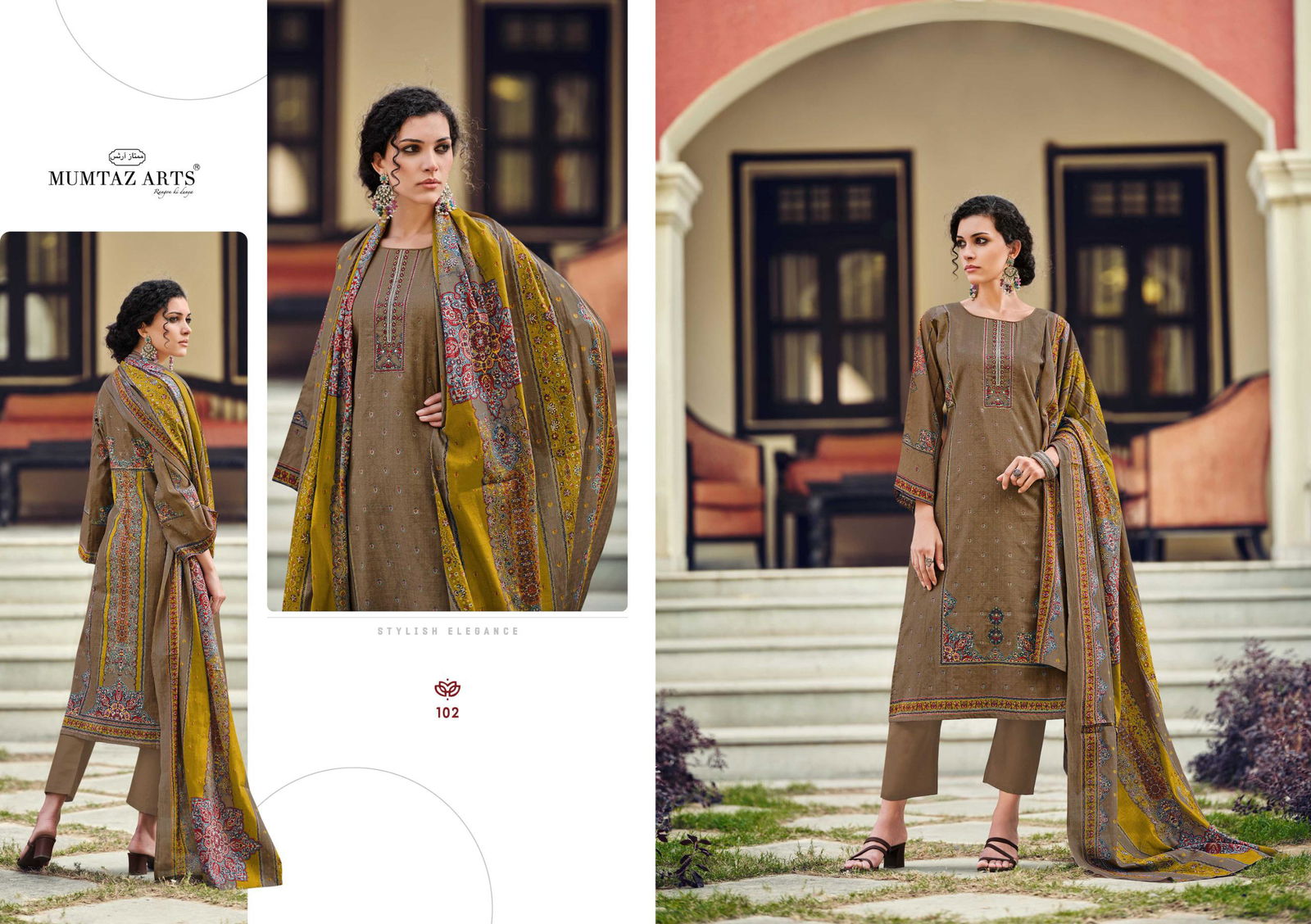 Paradise By Mumtaz Viscose Cotton Digital Printed Dress Material Exporters In India